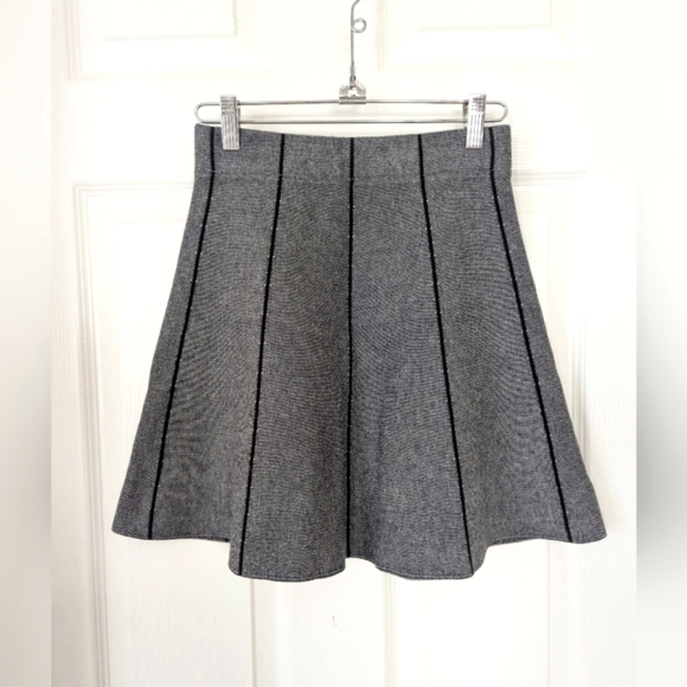 Very J Gray A-Line Mini Skirt
